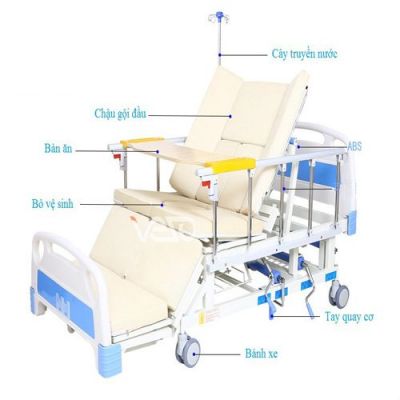 Giường bệnh nhân 10 chức năng Nakita